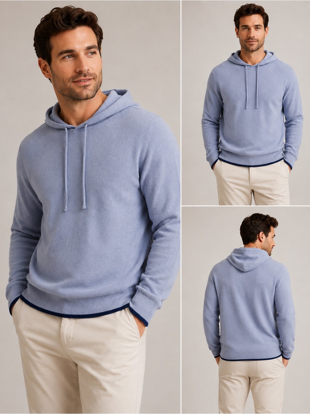 Redvanly Quincy A-1 Cash Hoodie XL Mauve Blue